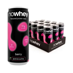 NoWhey Flavoured Protein Water 12x330ml Berry